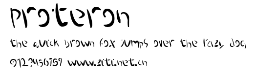 Proteron.ttf字體轉換器圖片