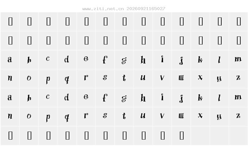 字符映射圖