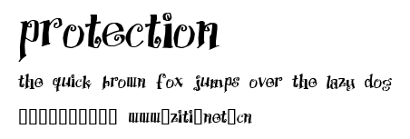 Protection.ttf字體轉換器圖片