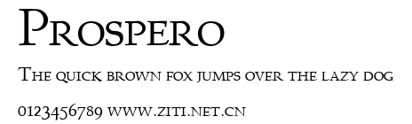 Prospero.ttf字體轉換器圖片