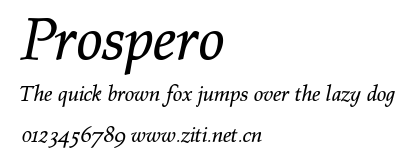 Prospero.ttf字體轉換器圖片