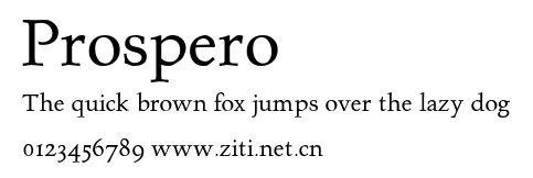 Prospero.ttf字體轉換器圖片