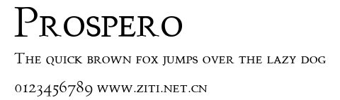 Prospero.ttf字體轉換器圖片