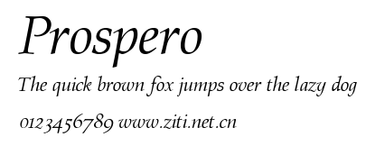 Prospero.ttf字體轉換器圖片