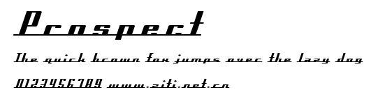 Prospect.ttf字體轉換器圖片