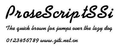 ProseScriptSSi.ttf字體轉換器圖片