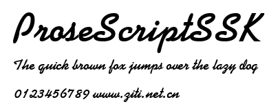 ProseScriptSSK.ttf字體轉換器圖片