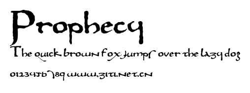 Prophecy.ttf字體轉換器圖片
