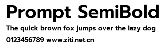 Prompt SemiBold.ttf字體轉換器圖片
