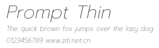 Prompt Thin.ttf字體轉換器圖片