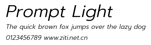 Prompt Light.ttf字體轉換器圖片