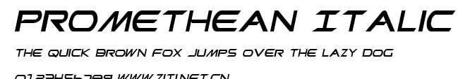 Promethean Italic.ttf字體轉換器圖片
