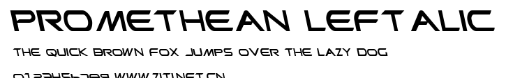 Promethean Leftalic.ttf字體轉換器圖片
