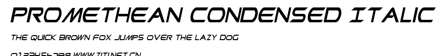 Promethean Condensed Italic.ttf字體轉換器圖片