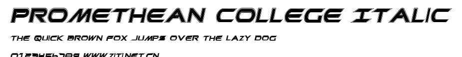 Promethean College Italic.ttf字體轉換器圖片