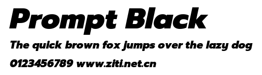 Prompt Black.ttf字體轉換器圖片