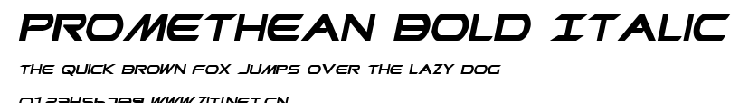 Promethean Bold Italic.ttf字體轉換器圖片