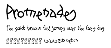 Promenades.ttf字體轉換器圖片