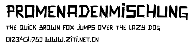 Promenadenmischung.ttf字體轉換器圖片