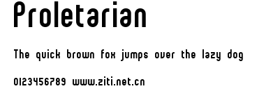 Proletarian.ttf字體轉換器圖片
