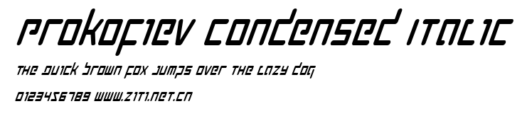 Prokofiev Condensed Italic.ttf字體轉換器圖片