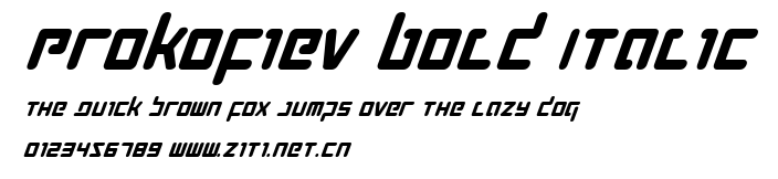 Prokofiev Bold Italic.ttf字體轉換器圖片