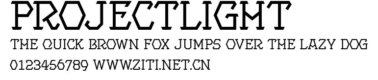 ProjectLight.ttf字體轉換器圖片