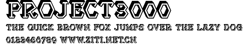 Project3000.ttf字體轉換器圖片