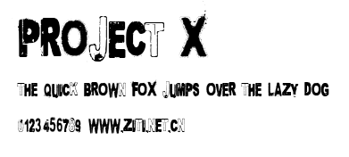 Project X.ttf字體轉換器圖片