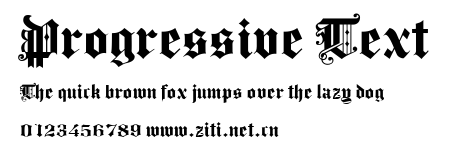Progressive Text.ttf字體轉換器圖片