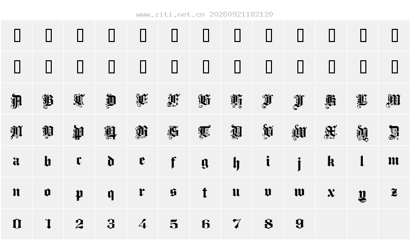 字符映射圖