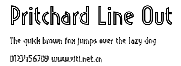Pritchard Line Out.ttf字體轉換器圖片