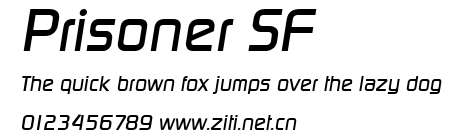 Prisoner SF.ttf字體轉換器圖片