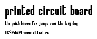 Printed Circuit Board.otf字體轉換器圖片