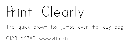 Print Clearly .ttf字體轉換器圖片