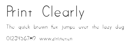 Print Clearly .ttf字體轉換器圖片