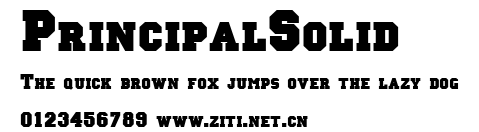 PrincipalSolid.ttf字體轉換器圖片
