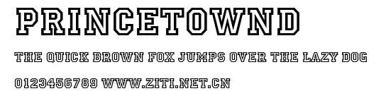 PrincetownD.ttf字體轉換器圖片