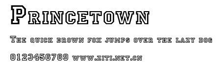 Princetown.ttf字體轉換器圖片