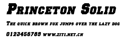 Princeton Solid.ttf字體轉換器圖片