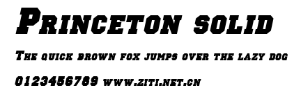 Princeton solid.ttf字體轉換器圖片