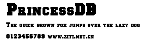 PrincessDB.ttf字體轉換器圖片