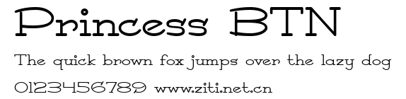 Princess BTN.ttf字體轉換器圖片