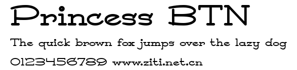 Princess BTN.ttf字體轉換器圖片