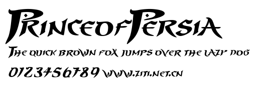 PrinceofPersia.ttf字體轉換器圖片