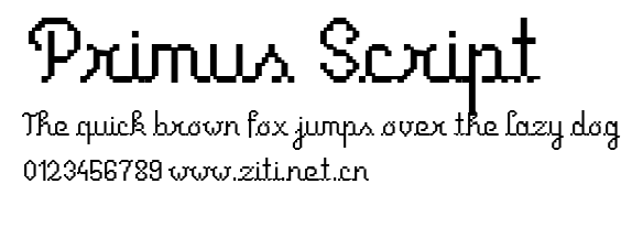 Primus Script.ttf字體轉換器圖片