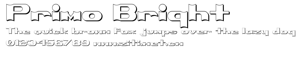 Primo Bright.ttf字體轉換器圖片