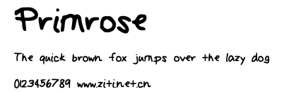 Primrose.ttf字體轉換器圖片