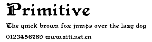 Primitive.ttf字體轉換器圖片