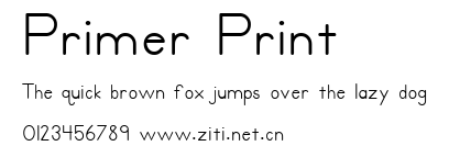 Primer Print.ttf字體轉換器圖片